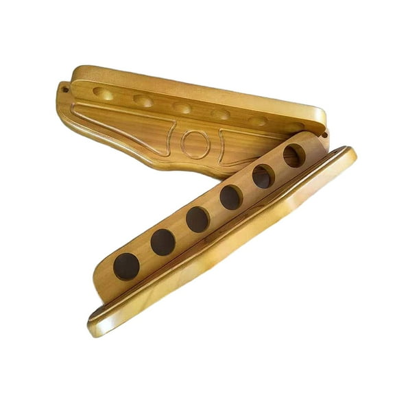 Billiard Cue Rack 6-Slot Pool Hanging Cue Rack,Snooker Wooden Holder Stand
