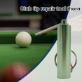 thumbnail image 1 of Billiard Cue Stick Tip Tool with Keychain Compact Size Portable Reusable Billiard Pool Cue Tip Shaper Aerator Tool-Green, 1 of 8