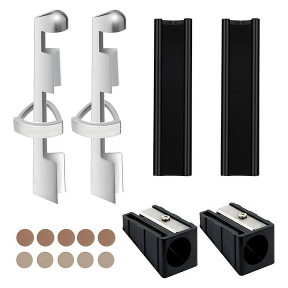 Billiard Cues Repair Kit, 2 Cue Clamps, 10 Cue Tips, 2 Pool Ball Shapers, 2 Cue Tips Trimmers Billiard Cues Repair Part