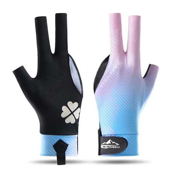Billiard Glove 3 Left Three Finger Hand Open Pool Cue Glove Sport NEW HOT