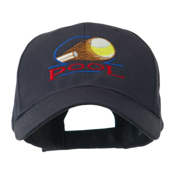 Billiard Pool Logo Embroidered Cap - Navy OSFM