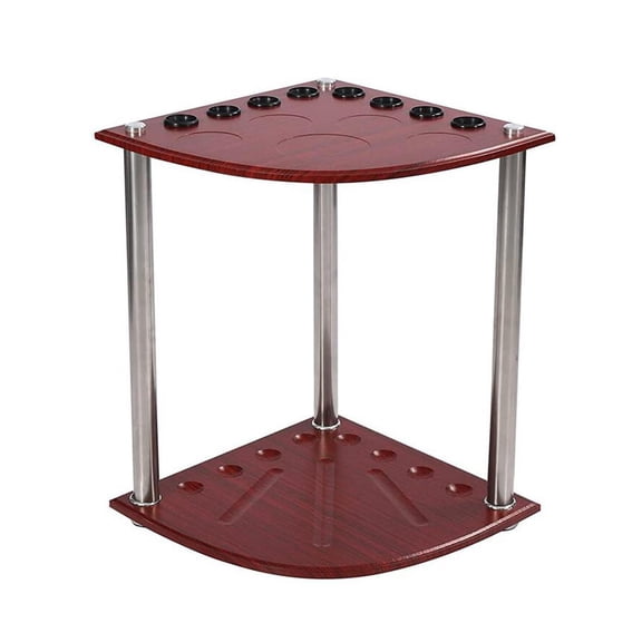 Billiard Pool Rack Corner Holder Floor Stand Rod Organizer Freestanding Storage