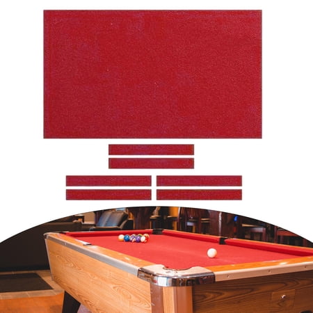 Billiard Pool Table Cloth A Cushion Rail Pre Cut 7ft/8ft/9ft Pool Table Cushion Set Billiard Cloth for Billiard Table , 9ft Red, 7ft 8ft 9ft