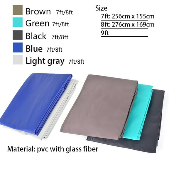 Billiard Pool Table Cover Snooker Tennis Table Cover Dustproof For 7ft 8ft Table Billiard Table Cover 256X155Cm Green