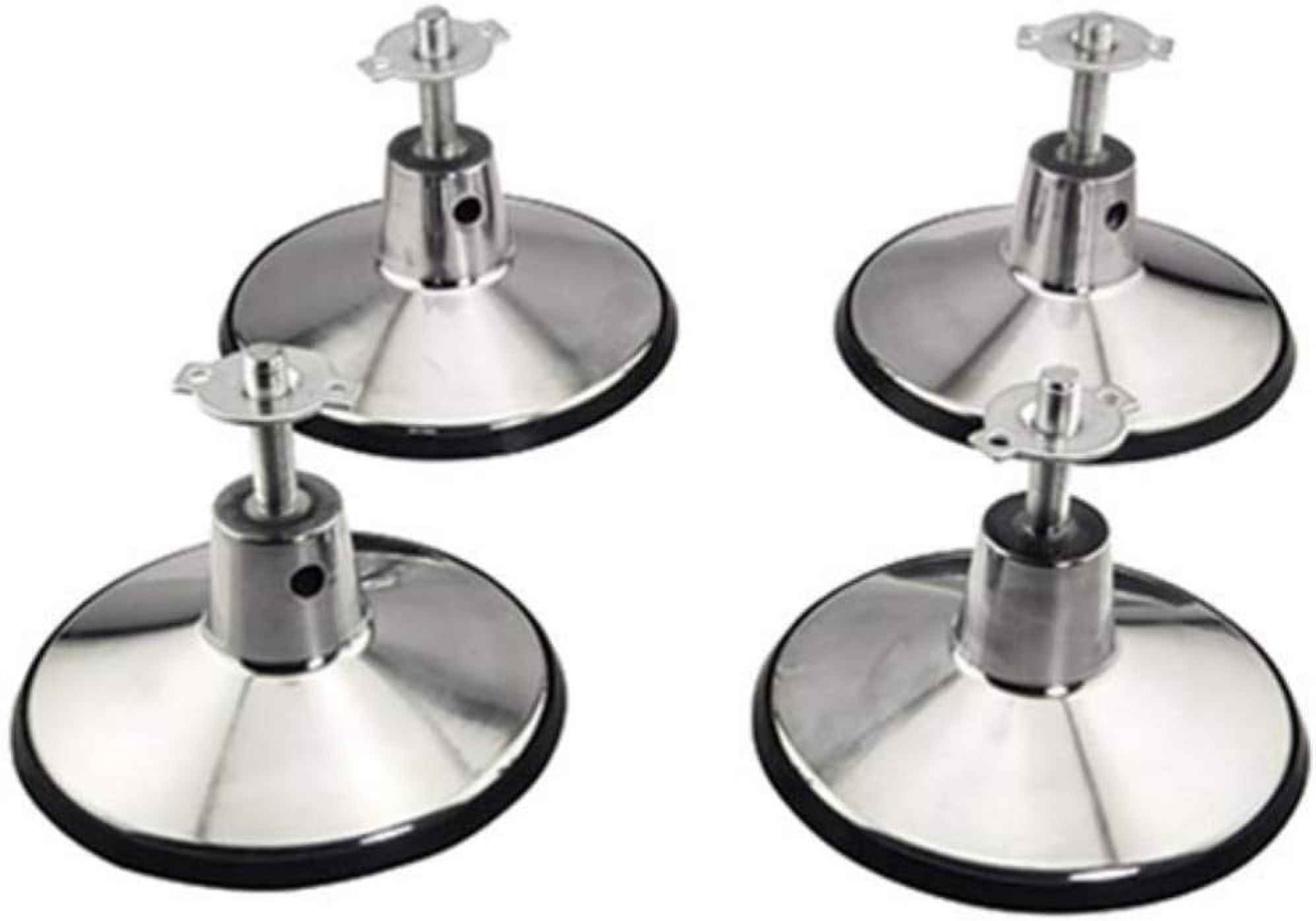 Billiard Pool Table Leg Levelers Set Of 4 With 6 Inch Base And Rubber