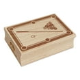 thumbnail image 1 of Billiard Pool Table Rectangle Rubber Stamp Stamping Scrapbooking Crafting - Small 1.7in, 1 of 7