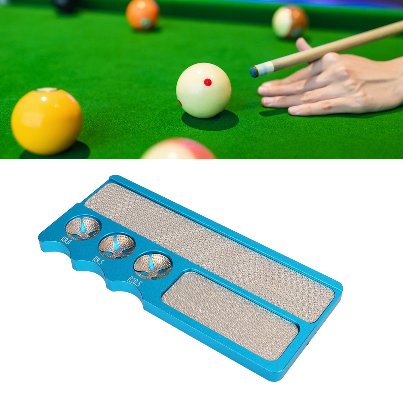 Billiard Pool Tip Tool, Multifunction Aluminum Pool Tip Repair Tool Billiard Burnisher Portable