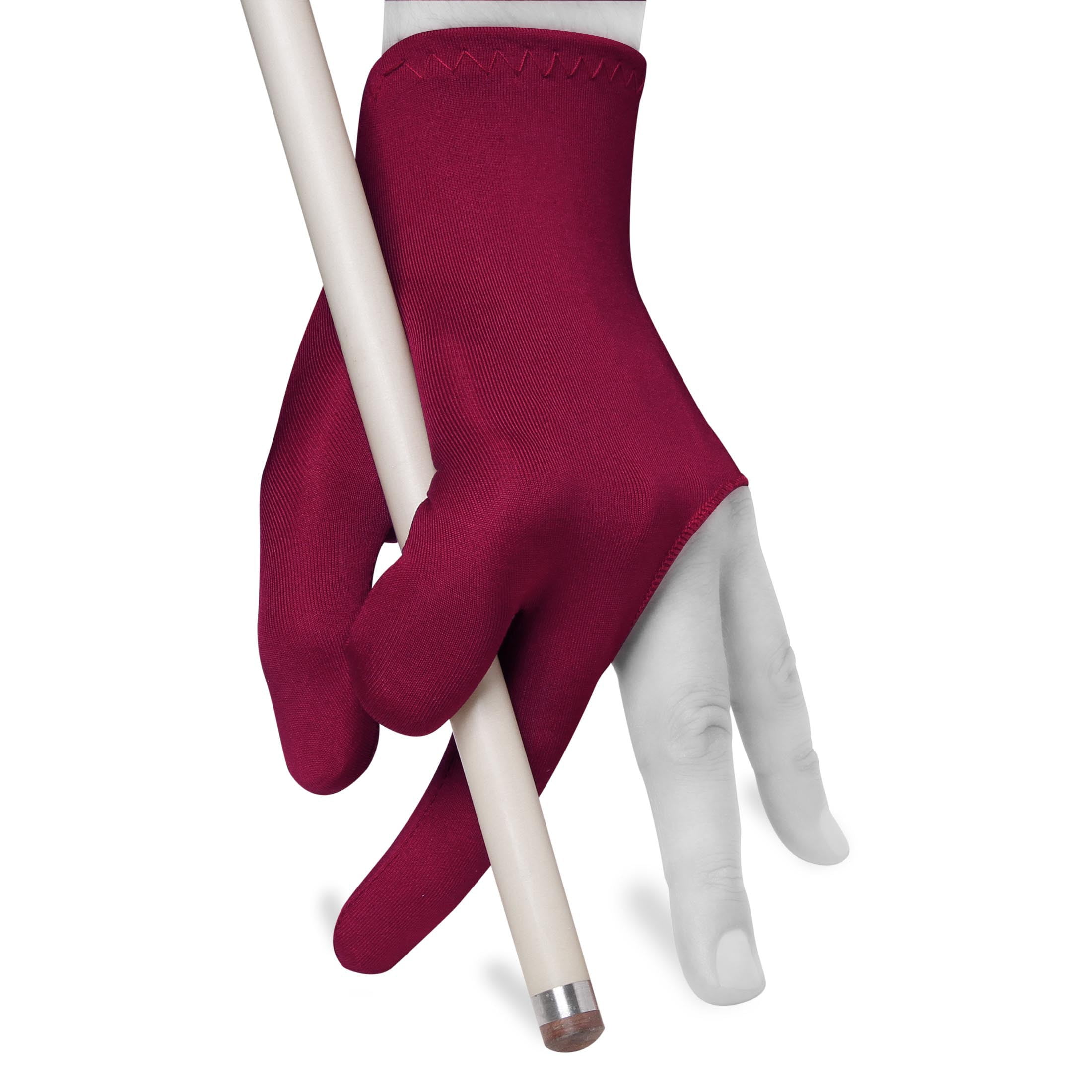 Red Functional Billiard Pool Cue Glove - One Size Fits All