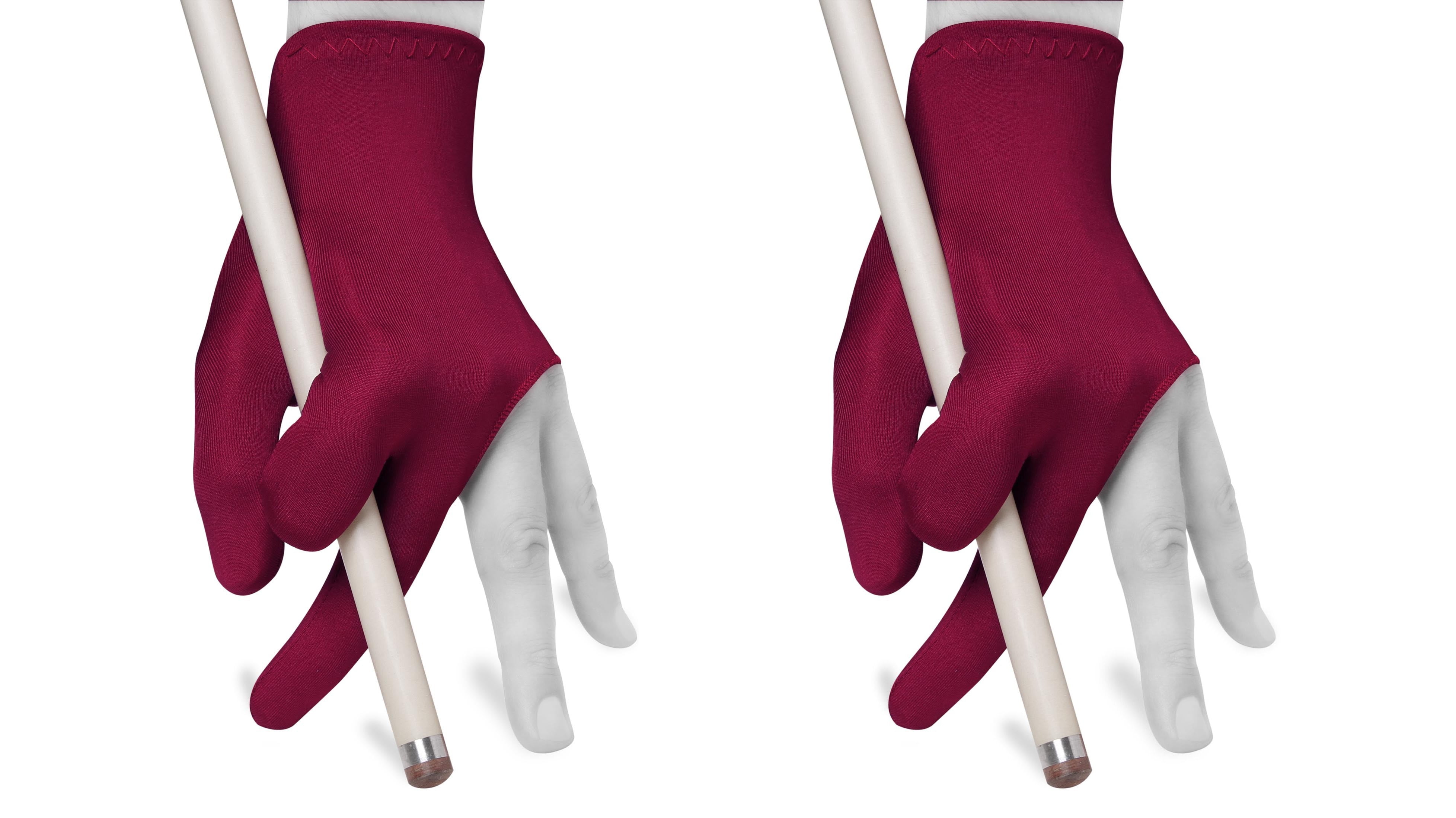 Red Functional Billiard Pool Cue Glove - One Size Fits All