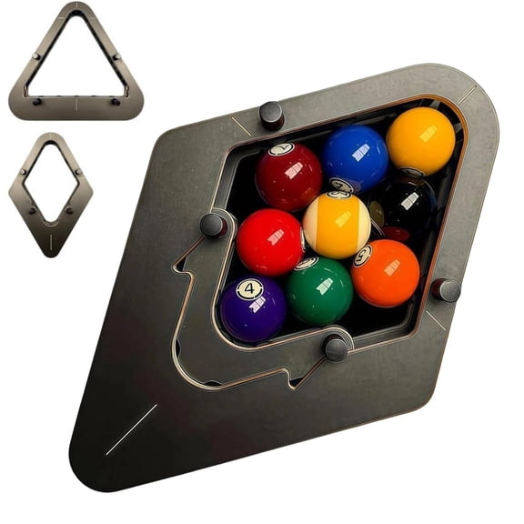 Billiard Rack 9-Ball Pro, Precision-Engineered Professional Billiard Rack System That Eliminates Gaps, Consistent Tight Tool for Standard Pool Tables, Billiards for Standard Tables(9-Ball,1PCS)