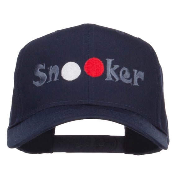 Billiard Snooker Balls Embroidered Twill Cap - Navy OSFM