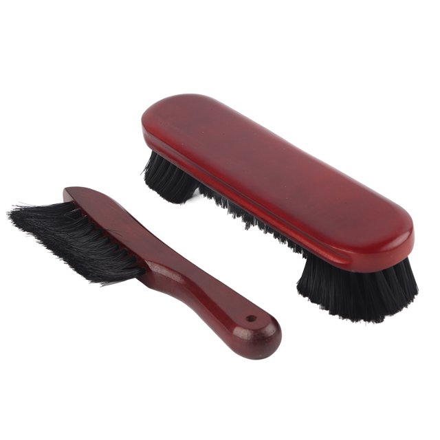 Billiard Snooker Table Cleaning Set 2pcs Brush Hair Sweep Rail Clean Tool