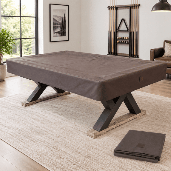 Billiard Table Cover, Coffee Brown, 8-Foot, Heavy Duty 600D Polyester ...