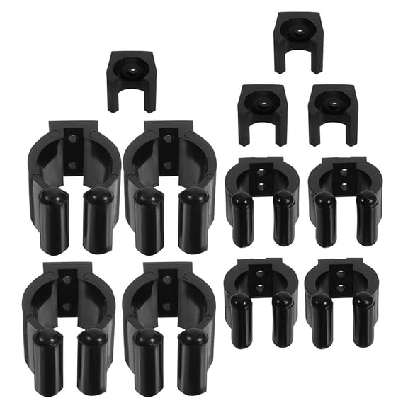 Billiard Table Tennis Clip Cue Stick Holder Wall Club Pole Clamp Pp Billiards 12 Pcs