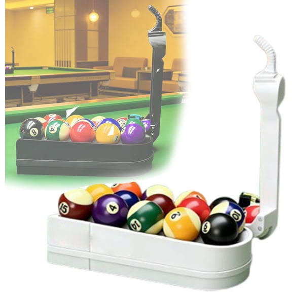 Billiard Training Rack, Pool Ball Return Launcher & Skills Trainer, Snooker Nine Ball Accuracy Practice Tool, for Home Game Room Billiards Enthusiasts