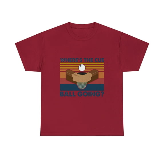 Billiard Where's The Cue Ball Going Vintage Retro Tshirt