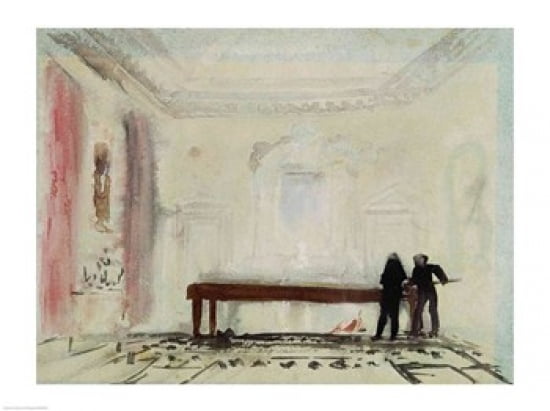 Billiard players at Petworth House 1830 Canvas Art - JMW Turner (24 x 18)