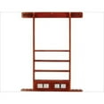 thumbnail image 1 of Billiards Accessories WRSC CHOCOLATE Wall Rack - 6 Cue with Score Counter Chocolate, 1 of 1