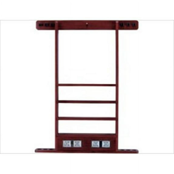 Billiards Accessories WRSC WINE Wall Rack - 6 Cue with Score Counter Wine