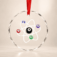 Atomic Partical Tree Billiards Atom Science 8-Ball Pool Glass Ornament - Walmart.com