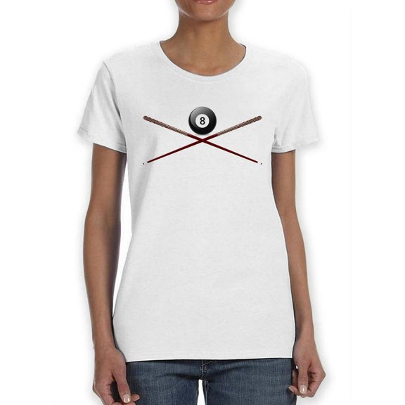 Billiards Club Emblem T-Shirt Women -SPIdeals Designs, Female Medium
