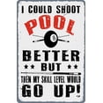 thumbnail image 1 of Billiards Fans Metal Signs Home Decor Billiards Side Pocket Tin Poster Plaque For Club Garage Office Wall Decoration 8x12 Inches, 1 of 5