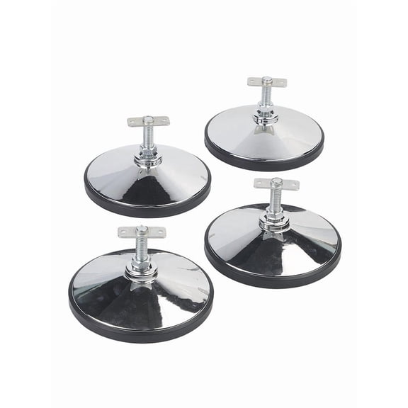 Billiards And Foosball Table Leg Levelers - 6 Inch Metal Height Adjusters For Pool Tables, Table Football, Air Hockey, Ping-Pong - Most Indoor Game Tables(4pcs)