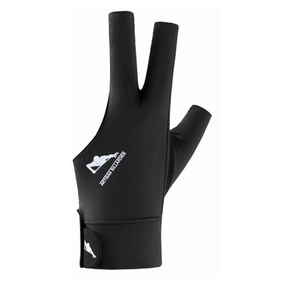 Billiards Glove Left Hand 3 Fingers Breathable Billiard Glove for Snooker H0O4
