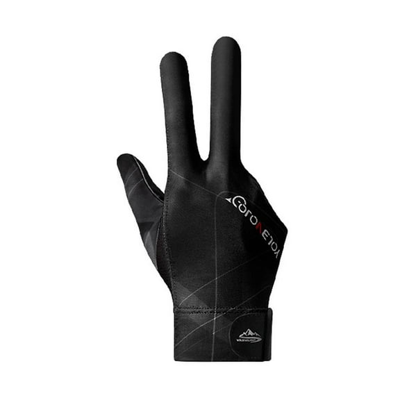 Billiards Glove for Men Women, 8.3 Inch Professional Pool Glove With Enhanced Grip Three-Finger Design for Left Or Right Hand, Anti Slip Breathable Polyester Cue Sport Accessory