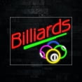 thumbnail image 1 of Billiards LED Neon Sign 28"L x 22"H #31663, 1 of 3