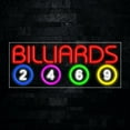 thumbnail image 1 of Billiards-LED Neon Sign 30"L x 12"H #30951, 1 of 3