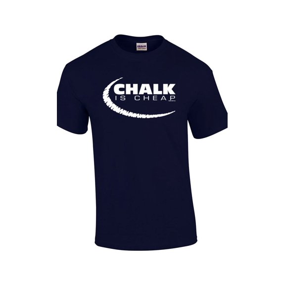 Billiards Pool Player Chalk Is Cheap Funny Eight Nine Ball Play League Team Humorous Sarcastic Tee-Navy-XXXL