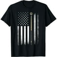 thumbnail image 1 of Billiards Pool Player Table USA US American Flag T-Shirt, 1 of 4