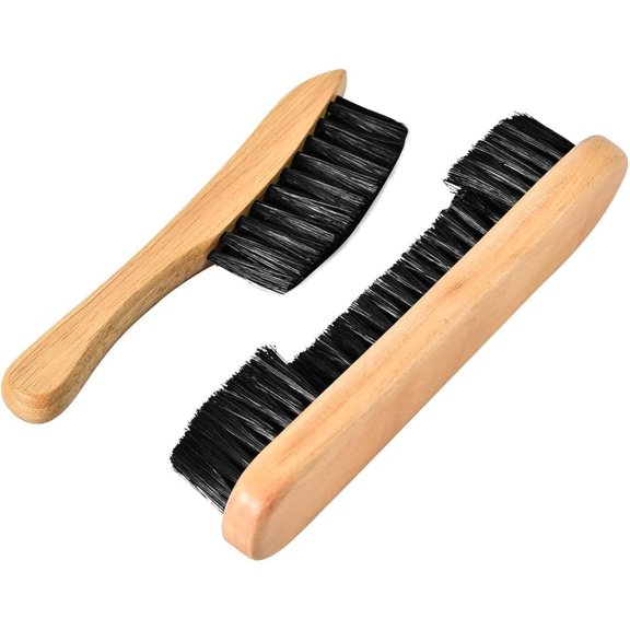 Billiards Pool Table and Rail Brus, Wooden Pool Table and Rail Brush Set, Billiard Pool Table Nylon Bristle Brush 9" Natural Wood Handle - Billiards Pool Snooker Accessories