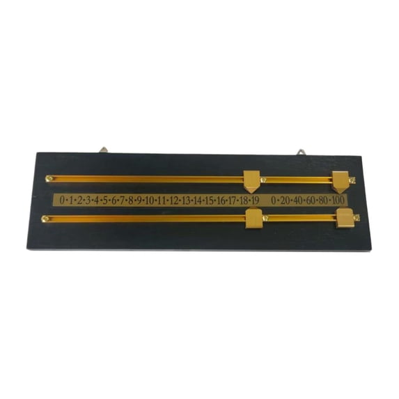 Billiards Scoreboard Shuffleboard Mounted Score Keeper Snooker Game Counter Durable Wood Metal for Home Game Room