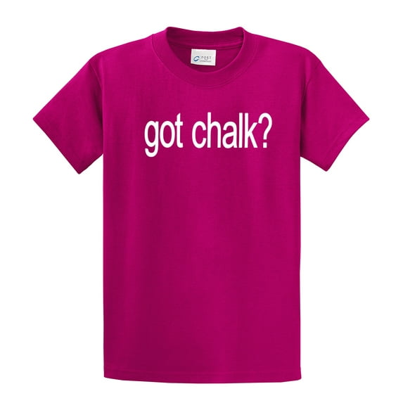 Billiards Short Sleeve T-shirt Got Chalk? Funny Pool Tee-Fuschia-XXXL