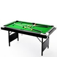 thumbnail image 1 of Billiards Table,5.5ft Pool Table, Portable Foldable Space-Saving Table, Billiard Table Set Includes Balls, Cues, Chalks and Brush  Perfect for Family Game Room Kid Adult, 1 of 9