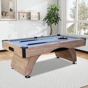 Billiards Table 7 FT Pool Table with Premium Accessories, Durable Matte-Black Finish, and Heavy Duty Legs for Modern Adult Rrec Room Family Game Room