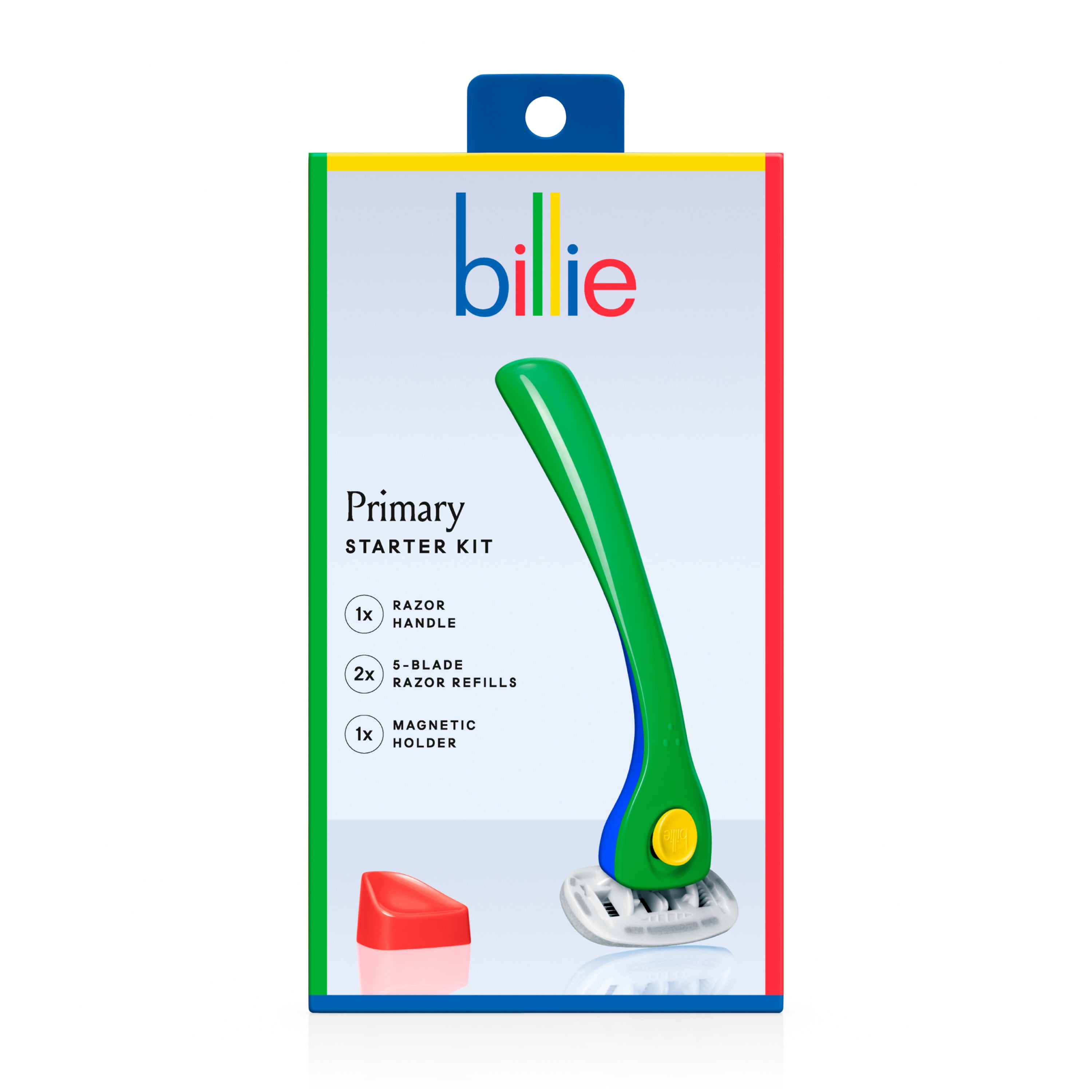 Billie 5Blade Women's Razor Primary Starter Kit, Includes Razor Handle