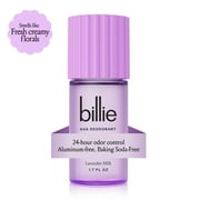 Billie AHA pH Adjusting Womens Deodorant Gel, 1.7 Fl Oz, Lavender Milk Scent, 24 Hour Protection, Aluminum Free