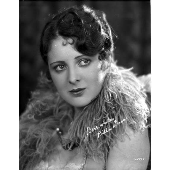 Billie Dove wearing Feather Dress Portrait Photo Print (8 x 10)