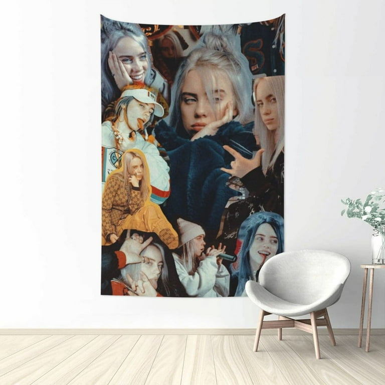 Billie Eilish Bedroom Tapestry King Size Wall Hanging Wall Decor College Dorm Room Decorative Tapestry 80inx60in Walmart