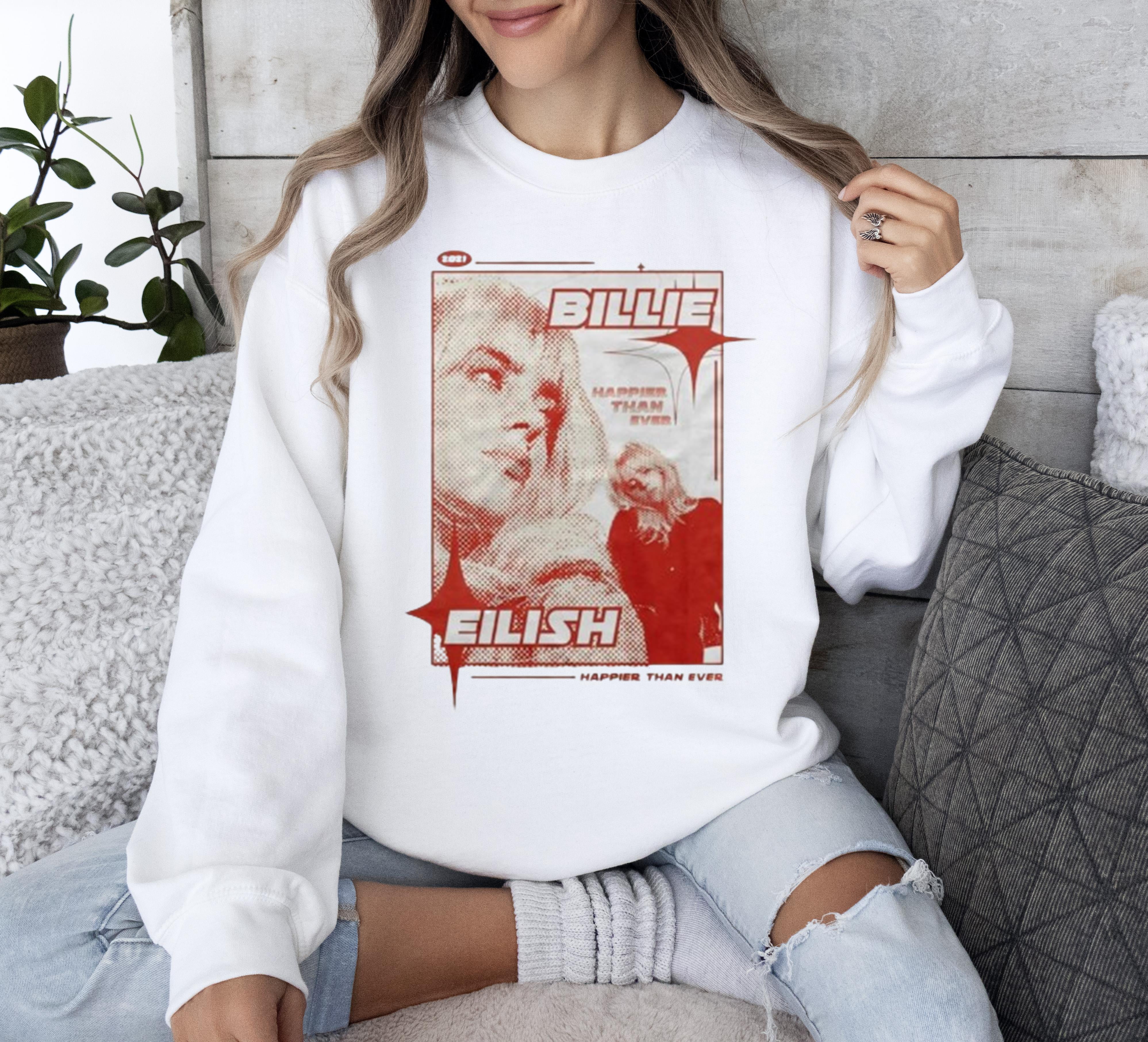 Billie Eilish Graphic, Pop Sweatshirt, Bad Guy, Unisex Gift