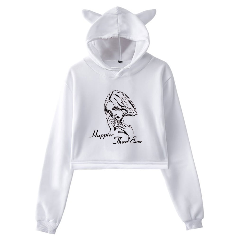 Billie eilish cat ear hoodie sale