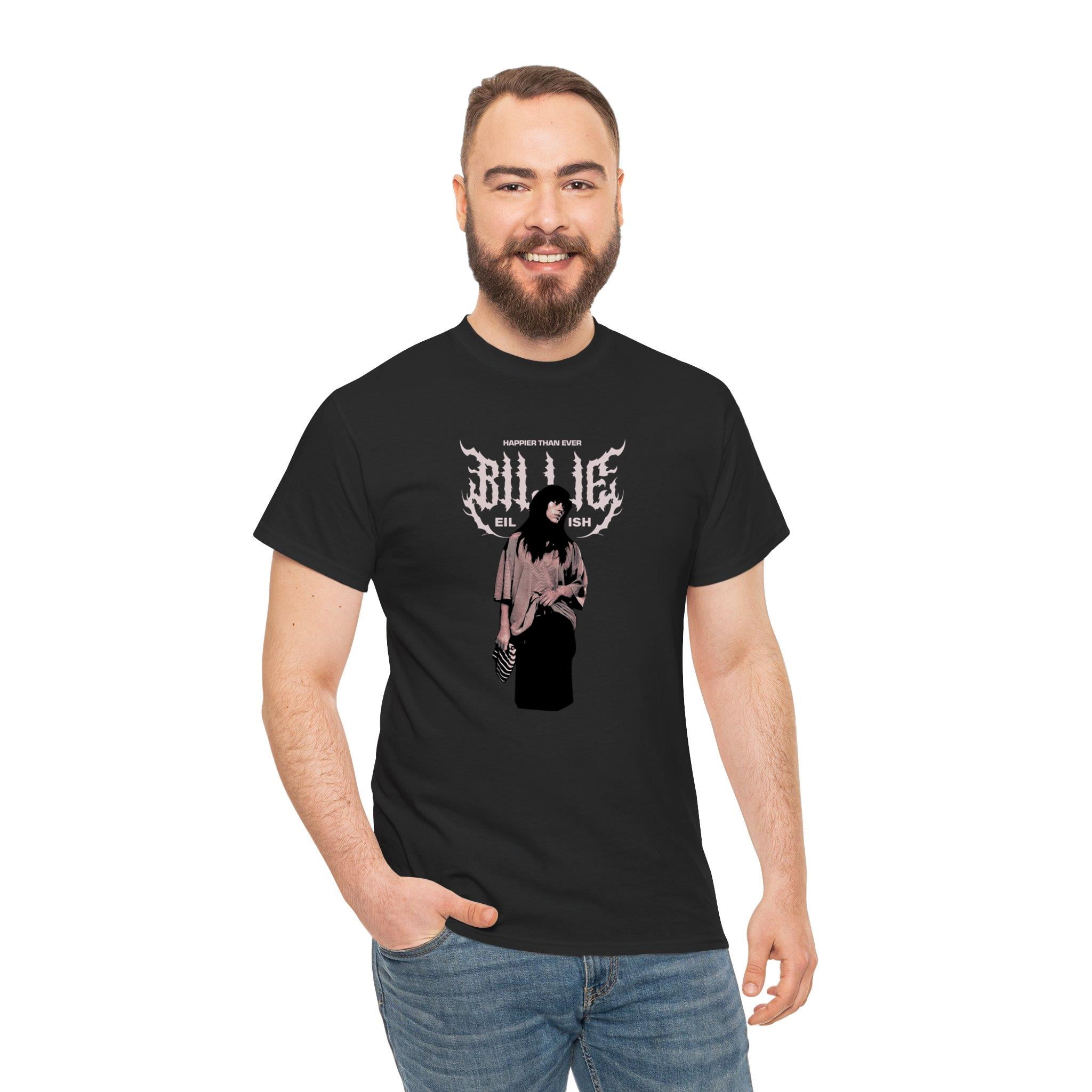 Billie Eilish Happier Than Ever Vintage Tour Black Unisex T Shirt