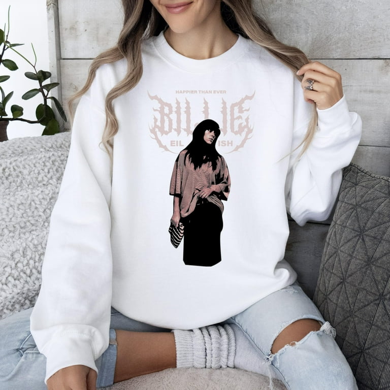 Billie Eilish Happier Than Ever Vintage Tour Sweatshirt Unisex Sweatshirt for Men and Women up to Size 4XL Walmart