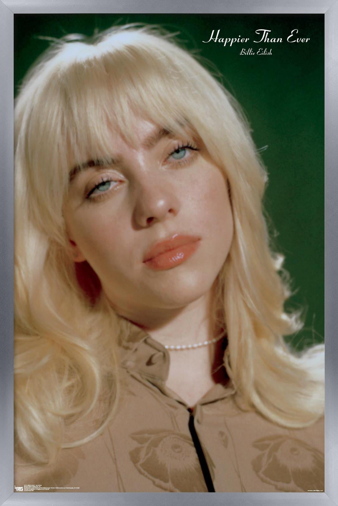 Billie Eilish - Headshot Wall Poster, 22.375" x 34" Framed