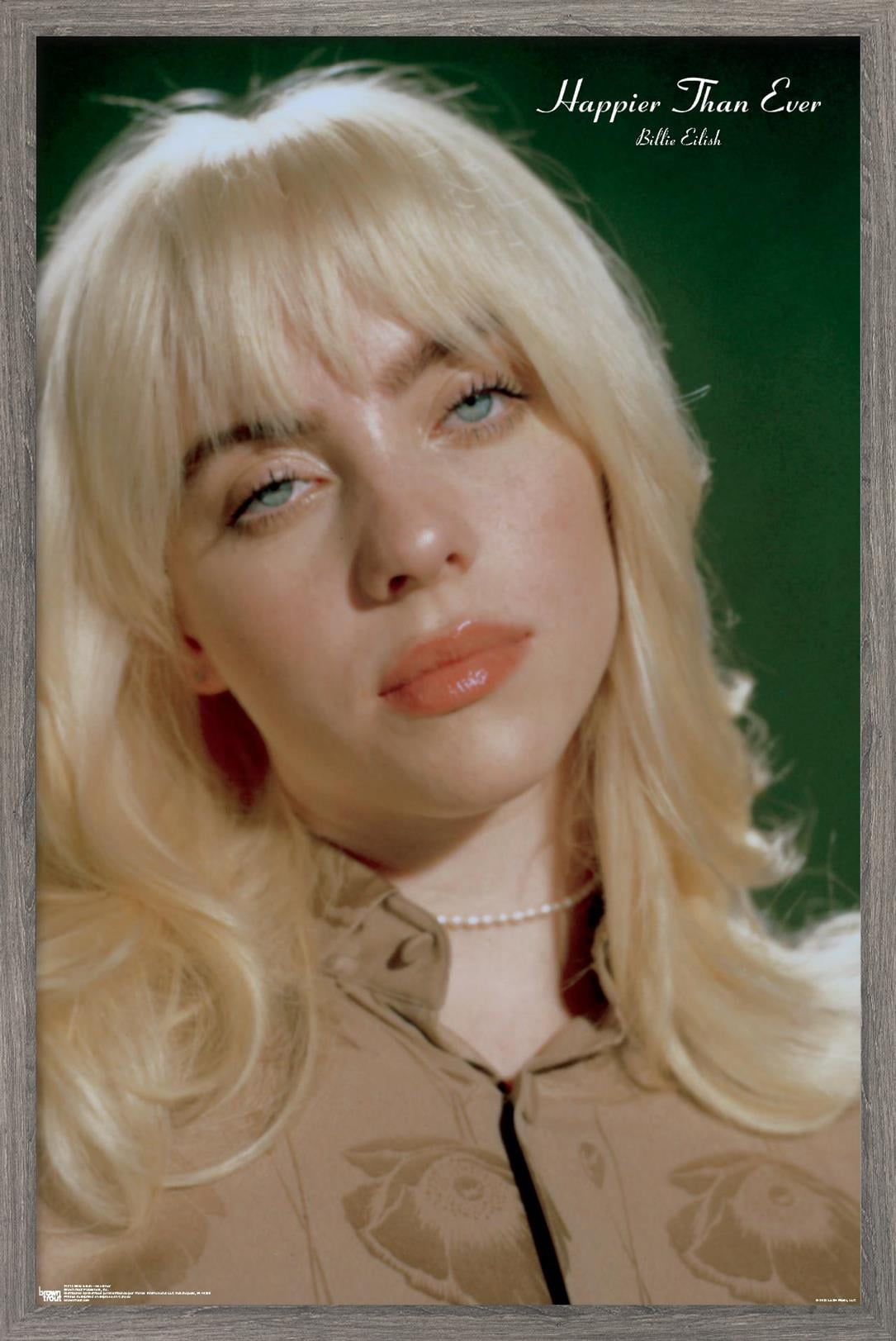 Billie Eilish - Headshot Wall Poster, 22.375" x 34" Framed