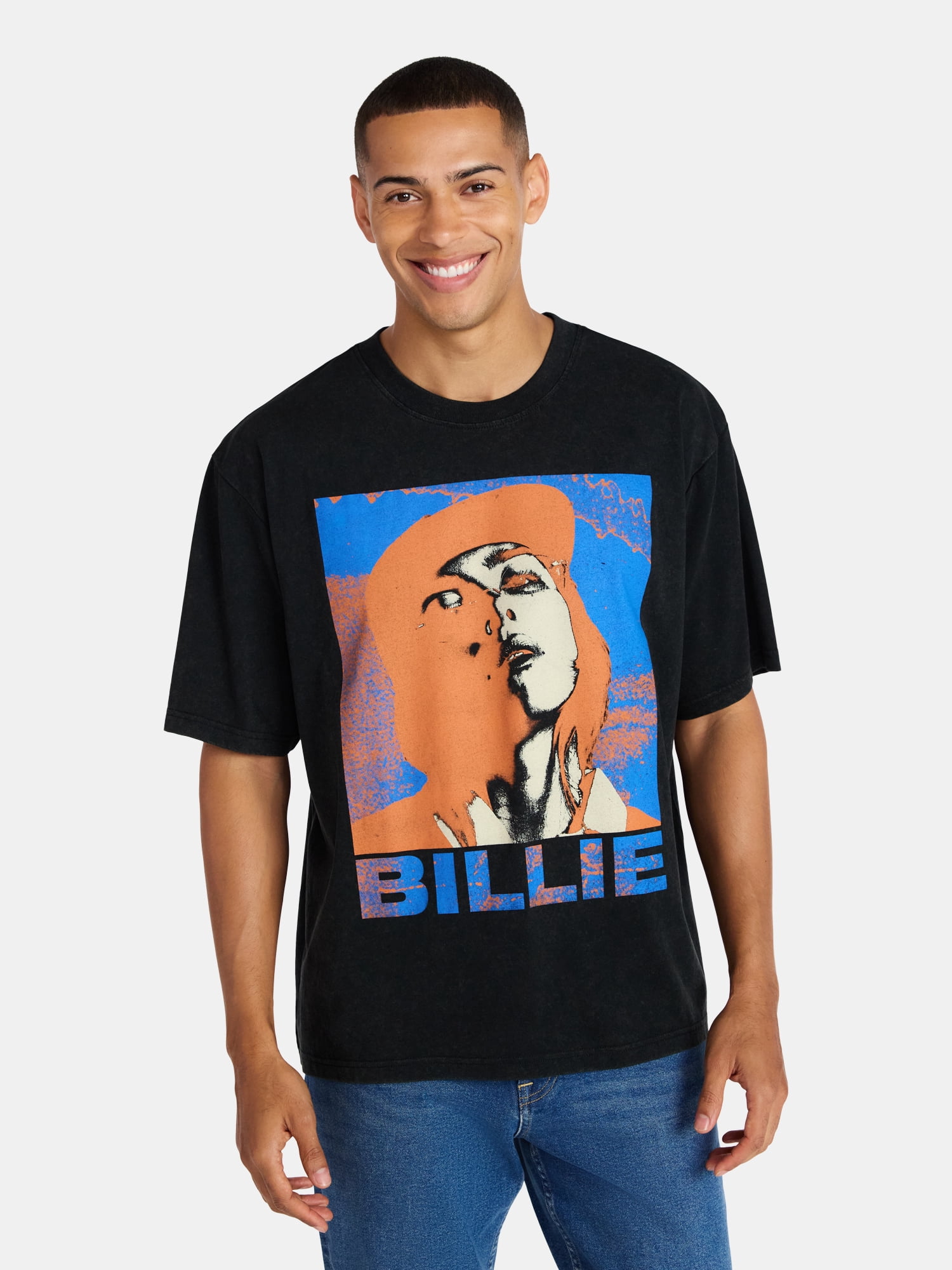 Billie Eilish Oversized Boxy Fit Pride Graphic Tee Shirt, Men's Sizes XS-3XL