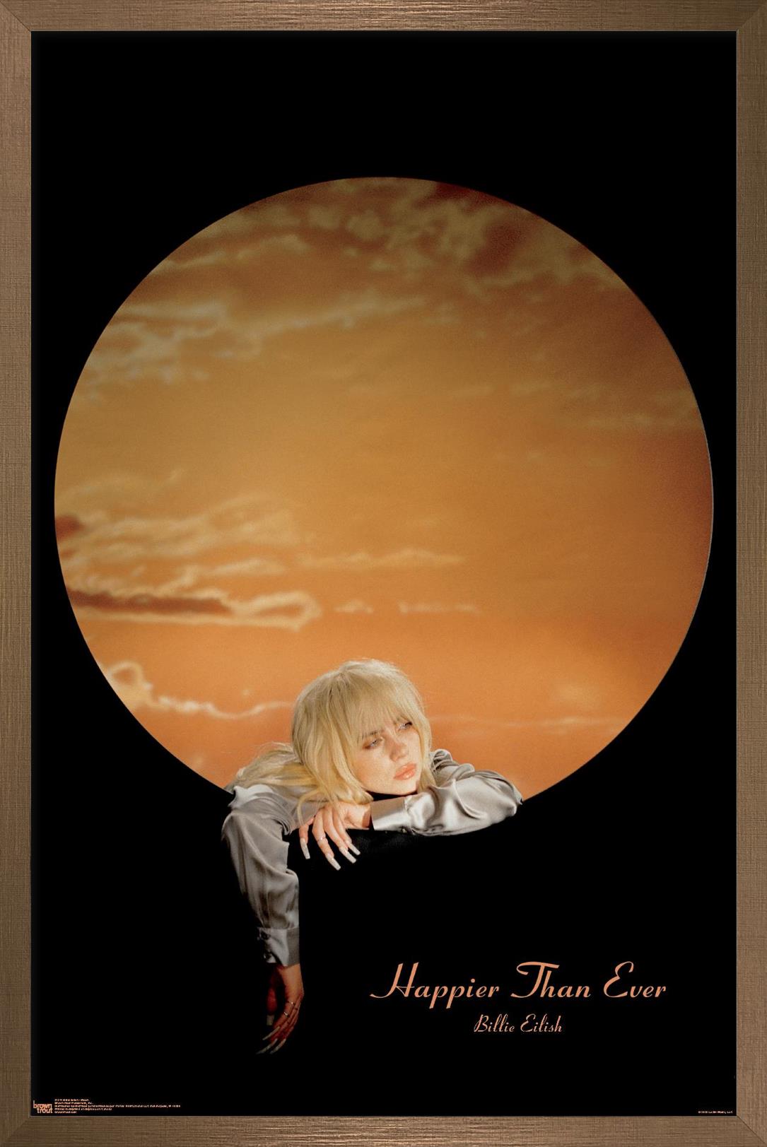 Billie Eilish - Moon Wall Poster, 14.725" x 22.375" Framed